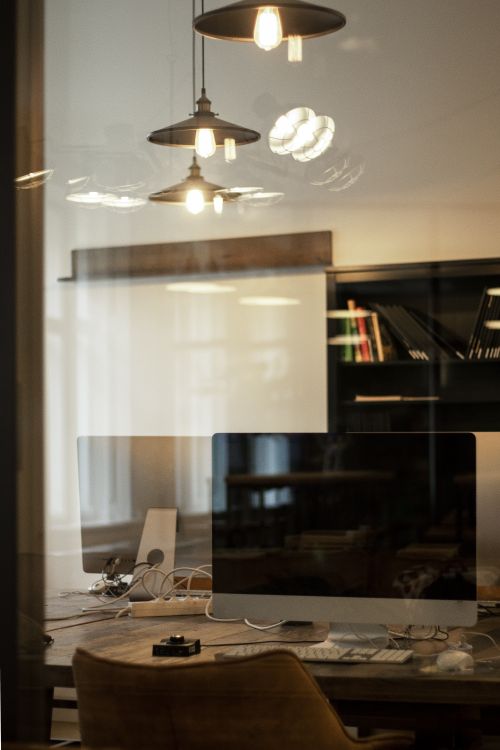 Team collaborating in a bright modern office